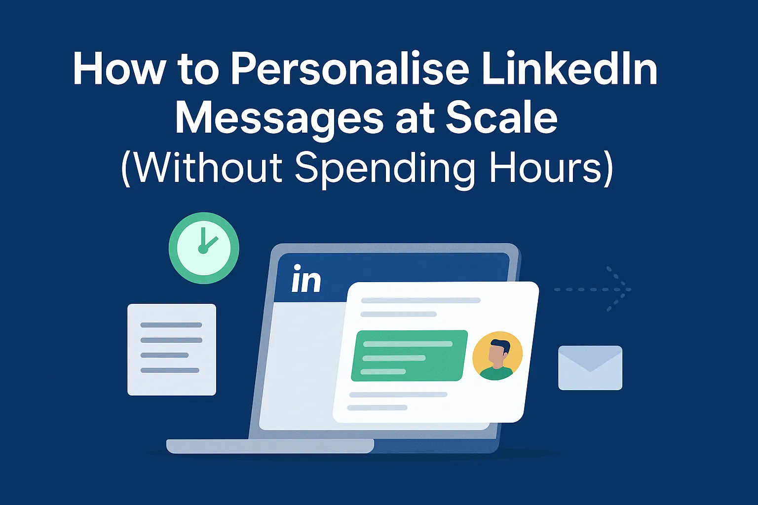 Cover Image for How to Personalise LinkedIn Messages at Scale (Without Spending Hours)